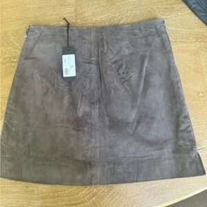 Blank NYC Charcoal Suede Mini Skirt size 26